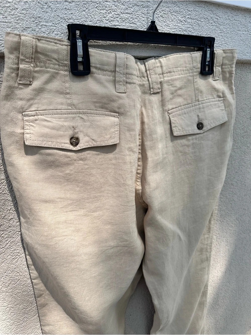 Men’s Murano White Linen Trousers EUC